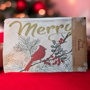 Christmas Cardinal Tapestry Placemat Set of 6. NWT.